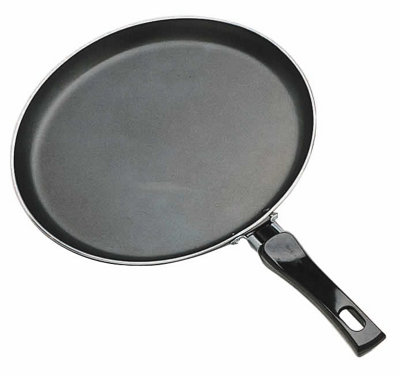 B&Q -  Lightweight Aluminium 24Cm Crepe / Pancake Pan Ensure Easy Flipping