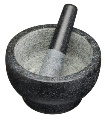 Masterclass Quarry Granite Mortar And Pestle from B&Q