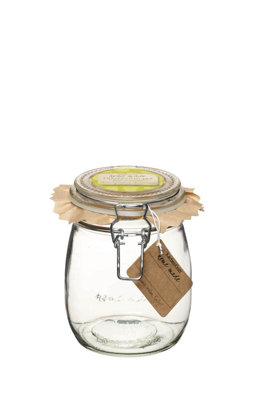 B&Q -  Clear Glass Preserving Jar 750Ml Dishwasher Safe