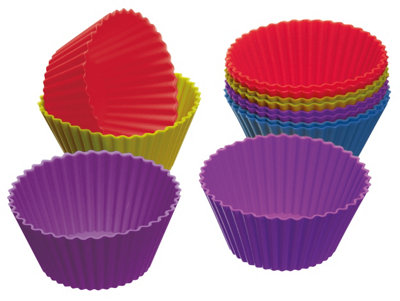 Colourworks Pack Of 12 Silicone Cupcake Cases from B&Q