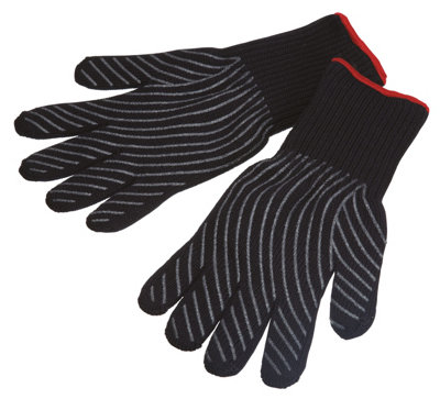 Rackhams Black Safety Oven Gloves - Image 6
