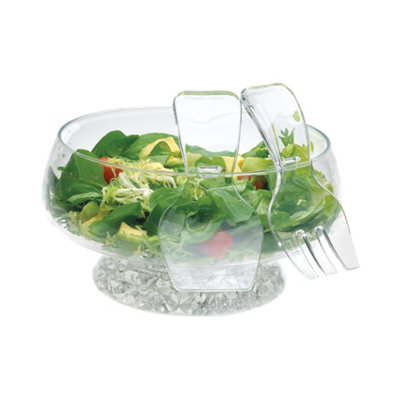 Kitchencraft 3Pc Salad Bowl With Fork And Spoon Set from B&Q