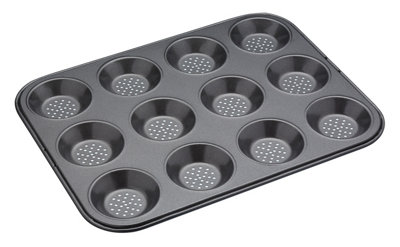 Kitchen Craft Master Class Crusty Bake Non-Stick Shallow Baking Pan Tray 12 Hole - Image 9