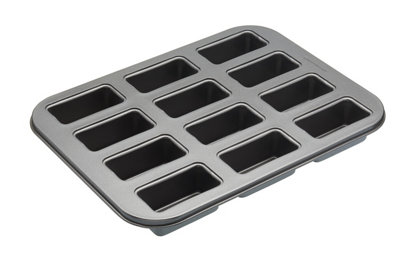 Professional Mini Loaf Pan Loose Bottom 12 Hole Cake Tin Baking Tray Non Stick - Image 5