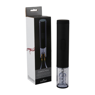 Barcraft Electric Corkscrew Wine Opener With Rechargeable Base And Foil Cutter from B&Q