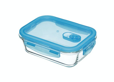 B&Q -  Pure Seal Glass Rectangular 600Ml Storage Container