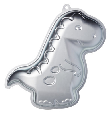 Kitchencraft Silver Anodised Dinosaur Shaped Cake Pan from B&Q