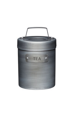 KitchenCraft Industrial Kitchen Vintage-Style Metal Tea Caddy from B&Q