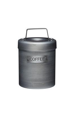 KitchenCraft Industrial Kitchen Vintage-Style Metal Coffee Canister from B&Q