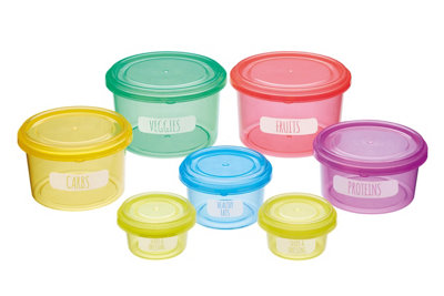Kitchencraft Healthy Eating Stacking Portion Control Pots from B&Q