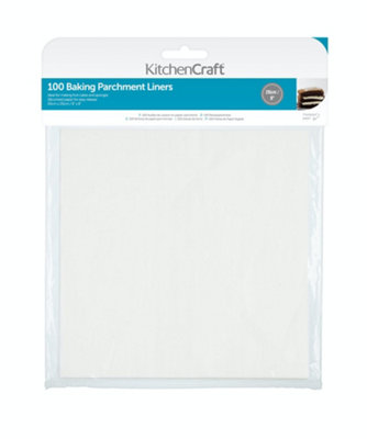 Kitchencraft Square 20Cm Siliconised Baking Papers from B&Q