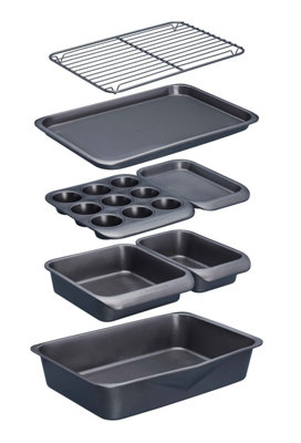 Masterclass Stacking Baking & Roasting Set Grey 40X27cm - Image 11