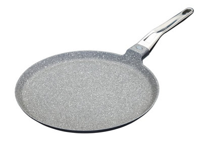 Masterclass 28cm Crepe Pan - Cast Aluminium - Induction Hob Compatible - Grey - Image 6