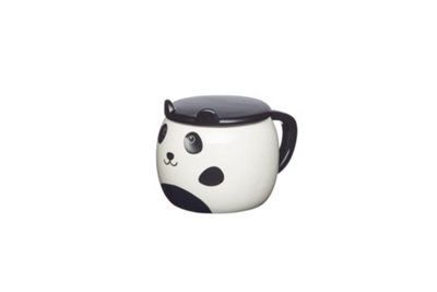 Kitchencraft Painted Ceramic Novelty Panda Mug With Lid from B&Q