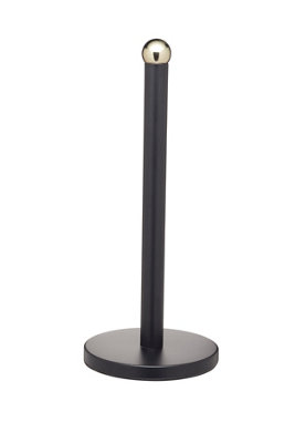 Masterclass Stainless Steel Matt Black And Brass Finish Towel Holder from B&Q
