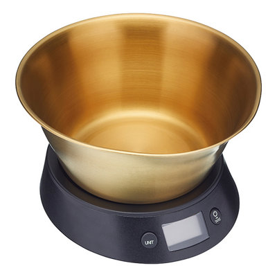 MasterClass Digital Kitchen Scales with Bowl in Gift Box, Brass / Black, 5 kg - Image 5