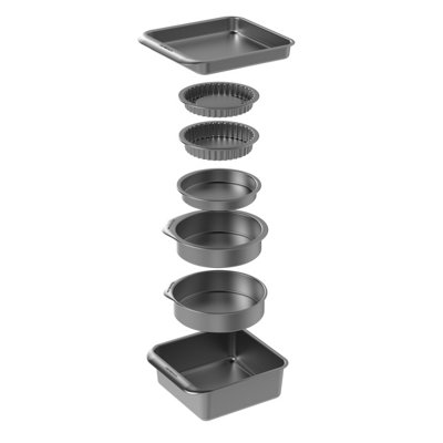 Masterclass Smart Space 7Pc Stacking Non-Stick Baking & Pastry Set - Image 5