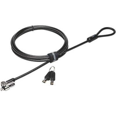 Kensington K65020Eu - Microsaver 2.0 Padlock With Key For Laptop With Cable Made Of Steel And Carbon, 10 mm Heavy Duty Head And
