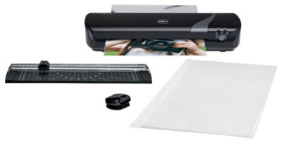 B&Q -  Inspire+ Home & Office Document Laminator Set A4 In Black