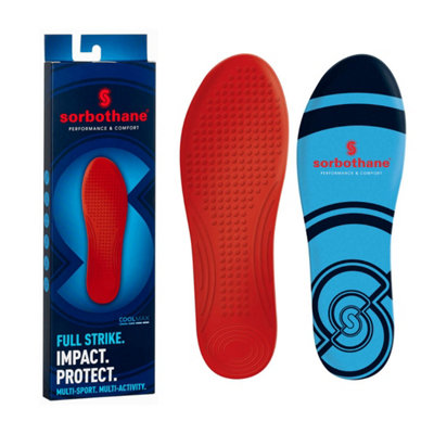 Sorbothane Full Strike Insoles For Maximum Comfort And Shock Absorption In Sports from B&Q