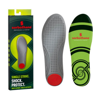 Sorbothane Single Strike Insoles For Superior Shock Absorption And Comfort from B&Q