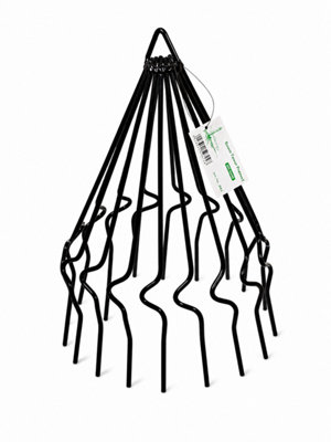 Round Tower Chimney Cowl Bird GuardPointed Steel Flue Pot CoverBlack from B&Q