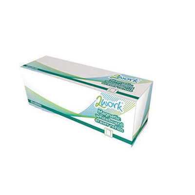 2Work Whiteboard Eraser Refill Pads (Pack Of 10) Db50837 from B&Q