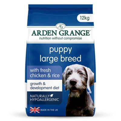 Arden Grange Puppy/Junior Breed Fresh Chicken & Rice 12Kg Large