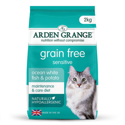 Arden Grange Grain Free Cat Sensitive Fresh Fish & Potato 2Kg from B&Q