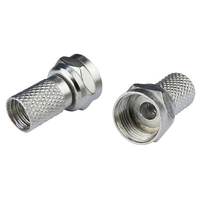 Slx Twist On F-Type F ConnectorPack Of 10 from B&Q