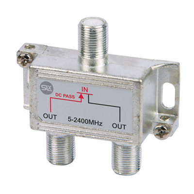 B&Q -  2 Way Tv/satellite Combiner 27955Qr/04