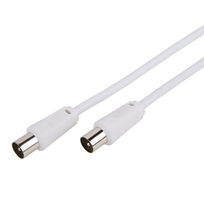 Slx White Tv/fm Coaxial Cable1.5M from B&Q