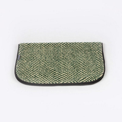 Danish Design Fleece Herringbone Blanket Large Green