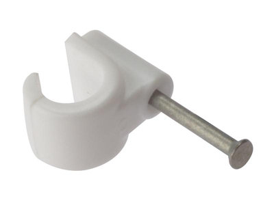 Forgefix Durable Pipe Clips With Masonry Nails - 11Mm Box Of 100