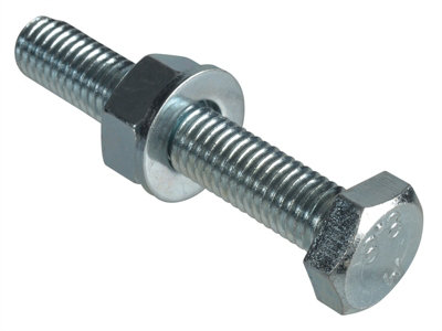 Forgefix Fphbn1060 High Tensile Set Screw Zp M10 X 60mm Forge Pack 2 from B&Q