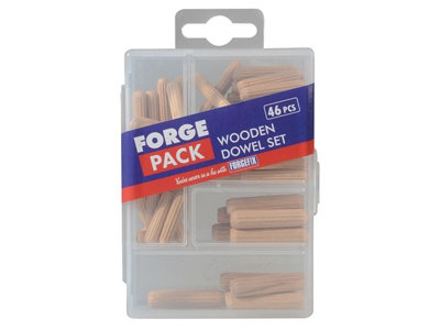ForgefixWooden Dowel Kit Forge Pack46 Piece from B&Q