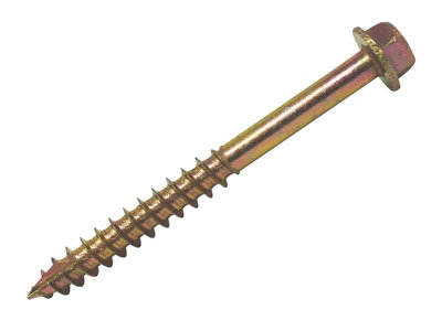 Forgefix Yellow Spectre M10 X 70Mm Hexagon Head Coach Screws - Box Of 50 For Timber Projects Size 17