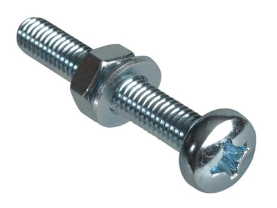 Forgefix M6 X 40mm Pozi Compatible Pan Head Machine ScrewsPack Of 20 For Diy Projects from B&Q
