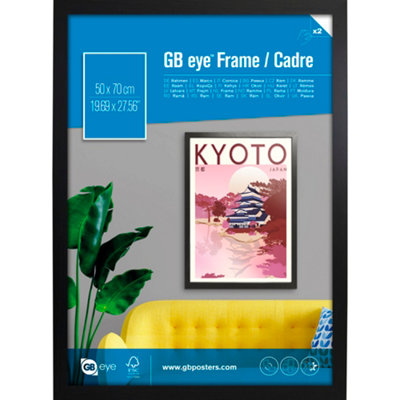 Gb Eye Contemporary Wooden Black Picture Frame50 X 70Cm from B&Q