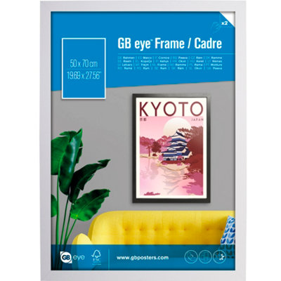 Gb Eye Contemporary Wooden White Picture Frame50 X 70Cm from B&Q