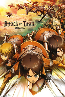 GB Eye Attack On Titan Attack 61 X 91.5Cm Maxi Poster from B&Q
