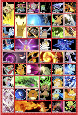 GB Eye Pokémon Moves 61 X 91.5Cm Maxi Poster