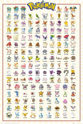 GB Eye Pokémon Kanto 151 English 61 X 91.5Cm Maxi Poster