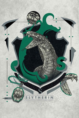 GB Eye Harry Potter Slytherin Illustrative 61 X 91.5Cm Maxi Poster