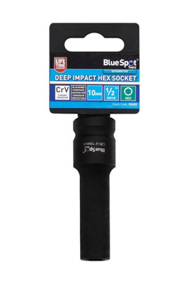 BlueSpot Tools Blue Spot ToolsDeep Impact Hex Socket 10mm1/2In Drive from B&Q