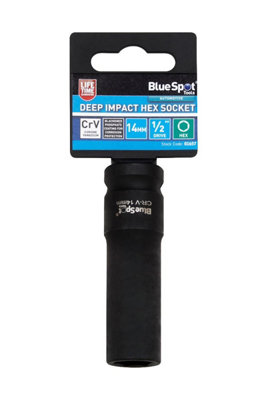 BlueSpot Tools Blue Spot ToolsBlue Spot Deep Impact Hex Socket 14mm1/2In Drive from B&Q