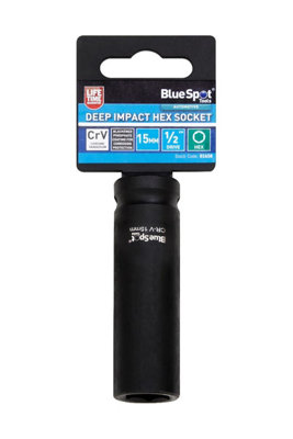 BlueSpot Tools Blue Spot ToolsDeep Impact Hex Socket 15mm from B&Q