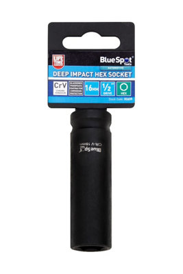 BlueSpot Tools Blue Spot Tools16mm Deep Impact Hex Socket from B&Q