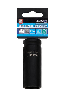 BlueSpot Tools Blue Spot ToolsDeep Impact Hex Socket 21mm from B&Q