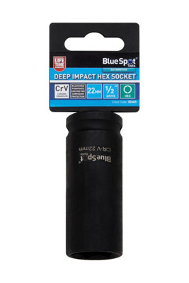 BlueSpot Tools Blue Spot Tools22mm Deep Impact Hex Socket from B&Q